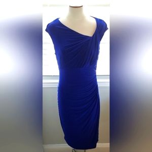 Lauren Ralph Lauren Essentials Cannes Blue Pull On Dress NWT